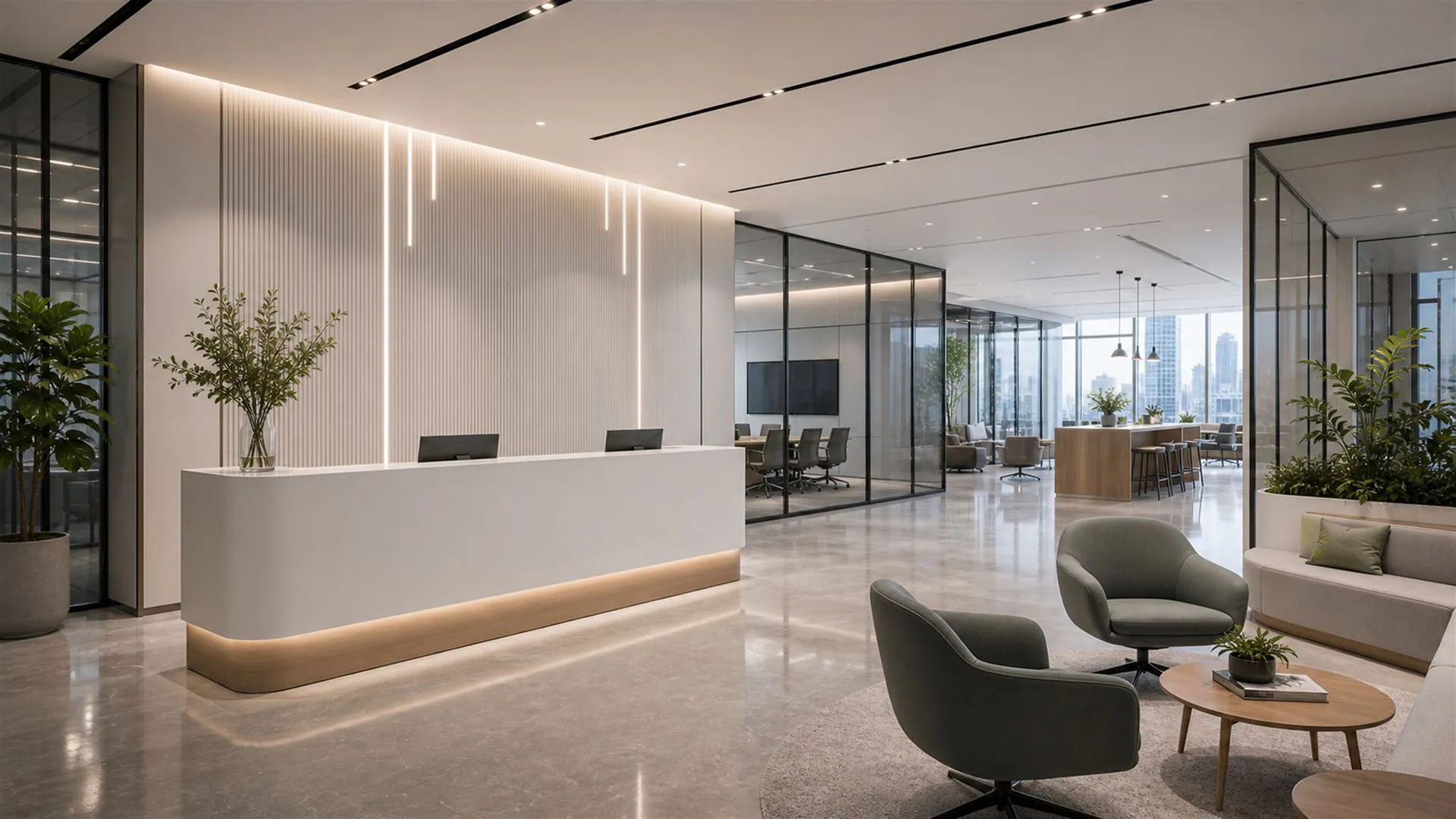 Contemporary workplace interior